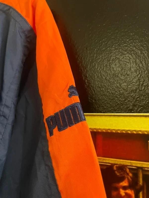 Puma Denver Broncos Windbreaker Vintage 2000s Navy Blue Orange Streetwear NFL Pu – photo 3